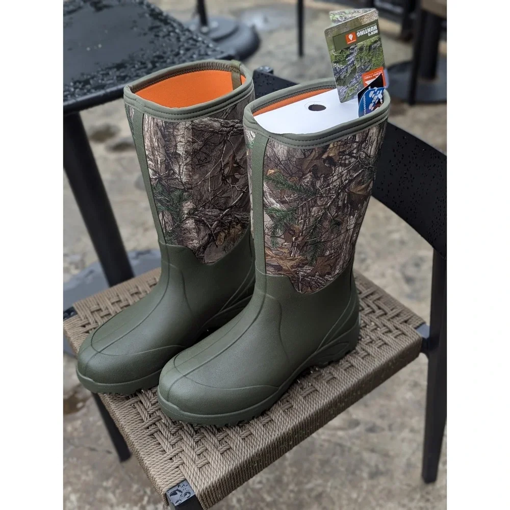 Coastal Camo Realtree Hunting Boots Waterproof Rubber Neoprene NIB Men's 13